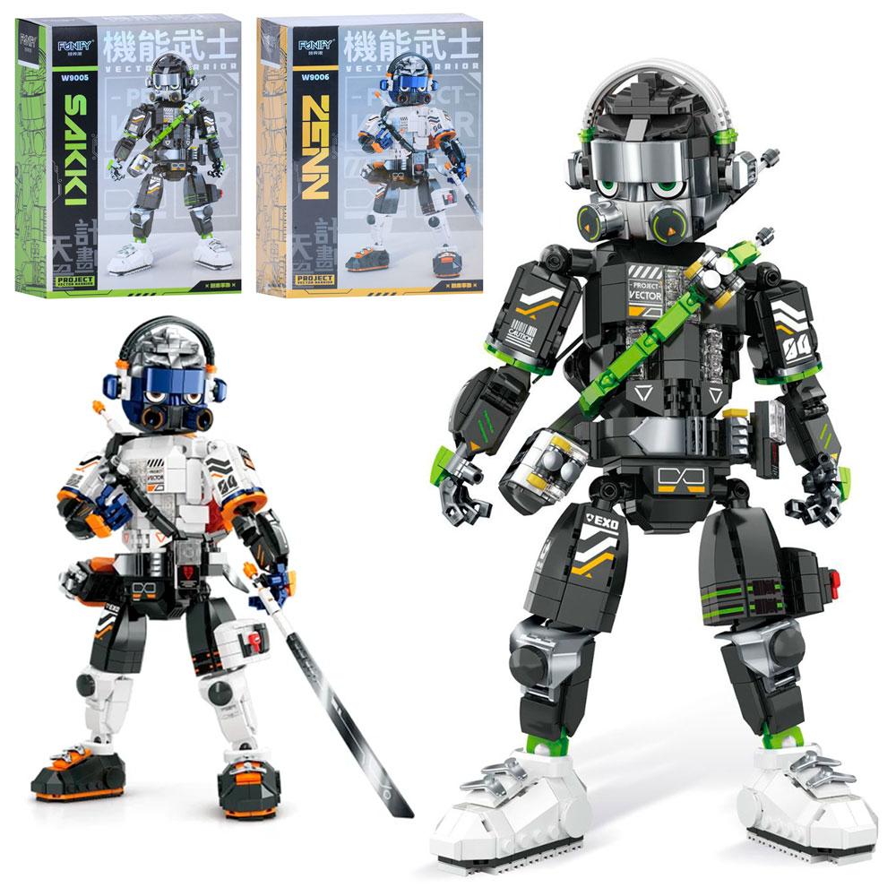 Конструктор W9005-06 робот, 2 види, кор., 28,5-40-12 см., фото 1