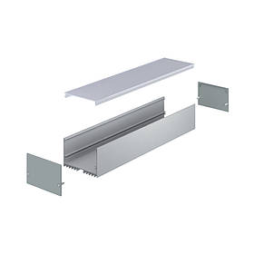 Профіль алюмінієвий для LED стрічки (2 м) ціна за 1 м 14073