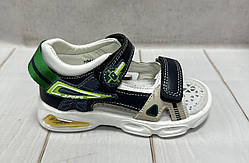 Босоніжки  Y.Top  для хлопчика в садочок закриті 27-29 сині