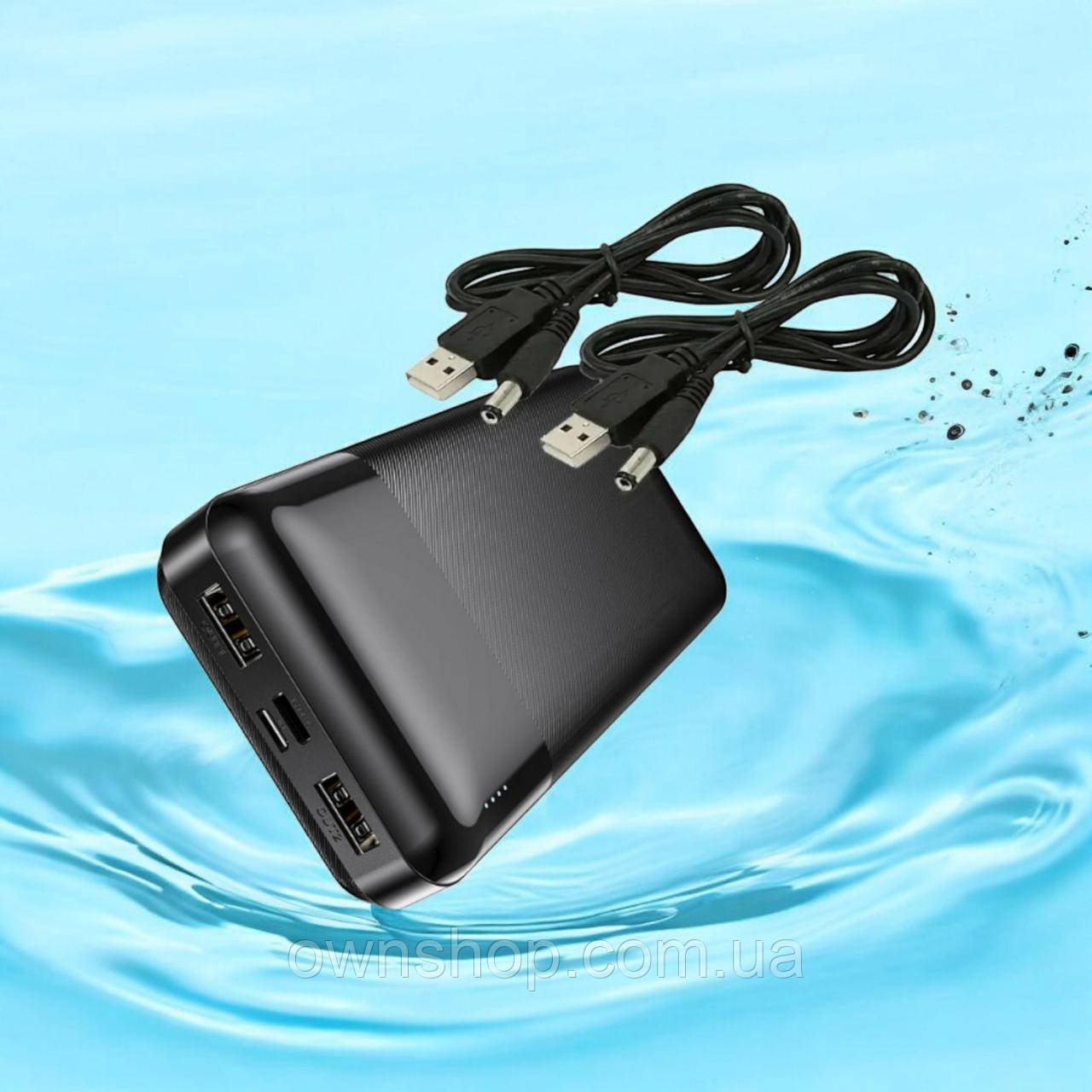 Комплект 2 шт USB-кабель для питания роутера 12V + Повербанк XO-PR120 (10000 mA)