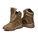 Берці демісезонні, шкірянні військові берці, військове взуття, чоловічі берці, жіночі берці Т-3 койот, фото 4
