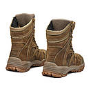 Берці демісезонні, шкірянні військові берці, військове взуття, чоловічі берці, жіночі берці Т-3 койот, фото 6