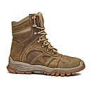 Берці демісезонні, шкірянні військові берці, військове взуття, чоловічі берці, жіночі берці Т-3 койот, фото 3