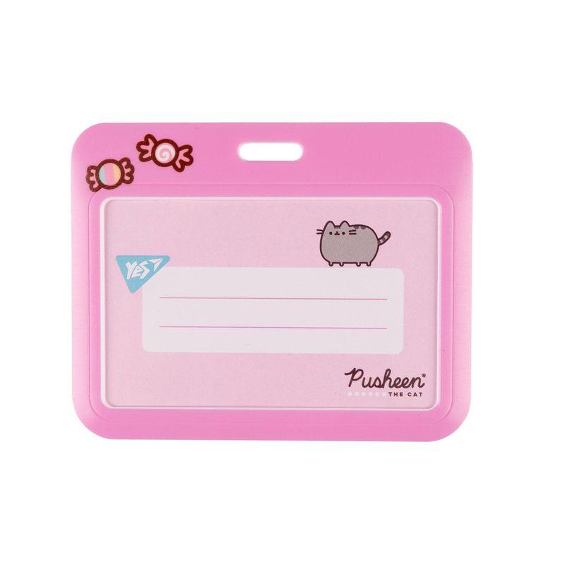 Бейдж горизонтальний без стрічки Yes Pusheen слайдер 100*80мм