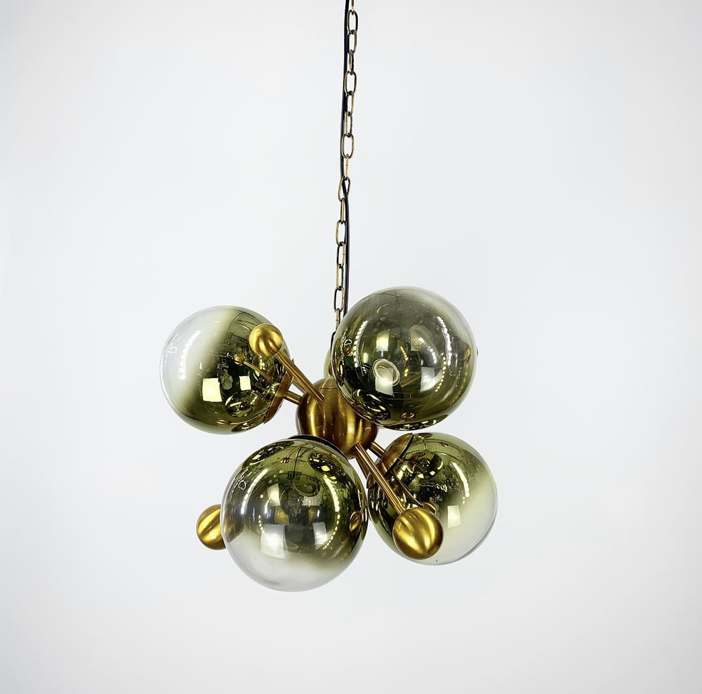 Підвісна люстра в золотому корпусі 0666/6 GD, фото 1