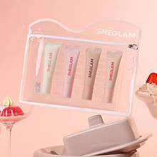 Набір зволожуючих бальзамів для губ 4в1 Sheglam Crystal Glaze Moisturizing Lip Care Set