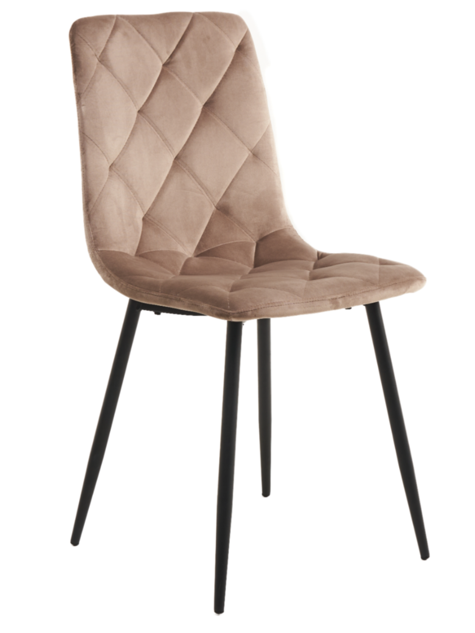 Стілець N-41 велюр капучино / ніжки чорні TM Vetro Mebel