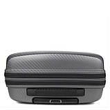 Набір валіз Франція (L M S-3шт) поліпропілен сіра/Airtex 242, фото 7