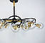 Люстра-молекула із подвійними скляними плафонами 8018, фото 4
