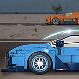 Конструктор Спортивна машина Bugatti на 336 деталей, синя, фото 3