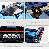 Конструктор Спортивна машина Bugatti на 336 деталей, синя, фото 5