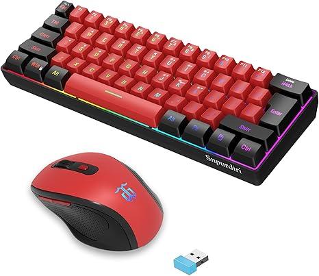 Беспроводная игровая клавиатура и мышь Snpurdiri ST-KM5 2.4G компактная ...