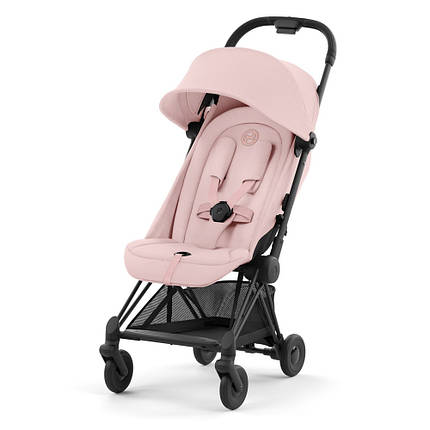 Візок прогулянковий Cybex Coya Matt Black Peach Pink Рожевий, фото 1