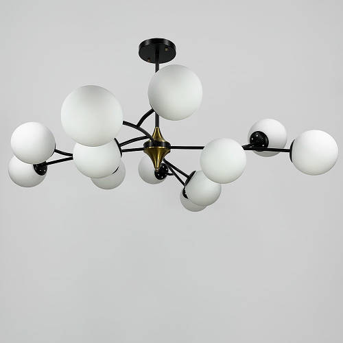 Чорналюстразповоротнимиелементамита12плафонамиK21/12BK+WTnew