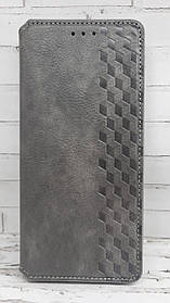 Чохол-книжка для Xiaomi Redmi 13 4G/Poco M6 4G з бічною підставкою Getman Cubic сірий