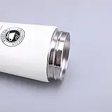 Термокружка з нержавіючої сталі для гарячих напоїв, 500 мл Caka coffee cup. Біла, фото 7