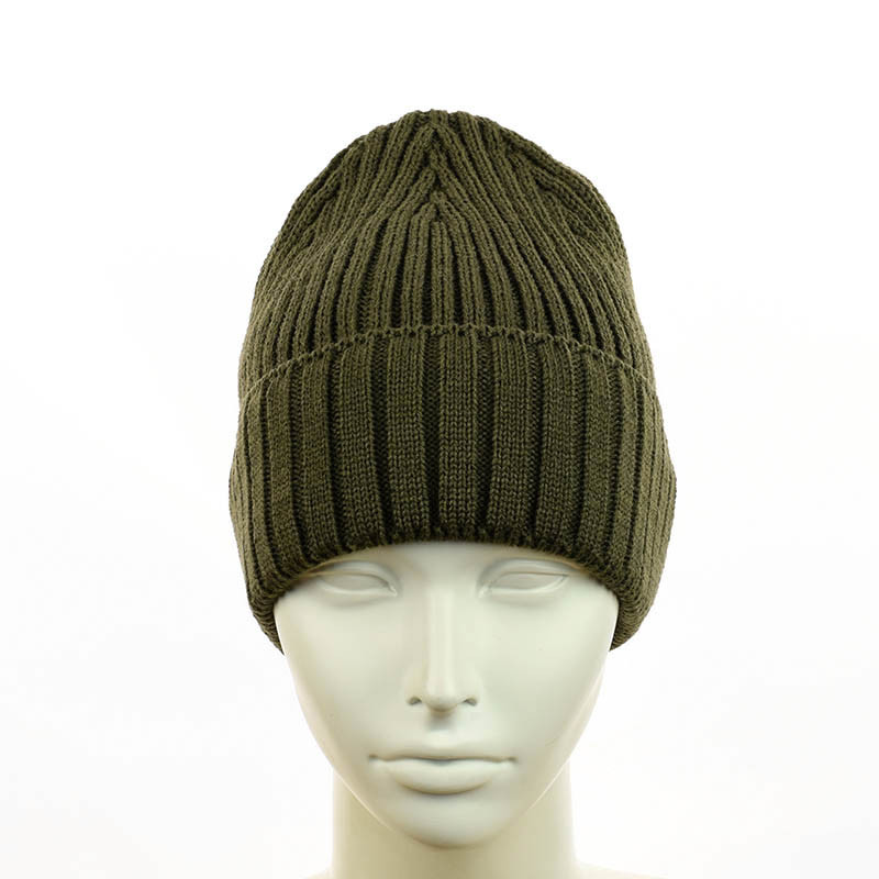 Зимняя шапка-біні "Катрін" хакі, фото 1
