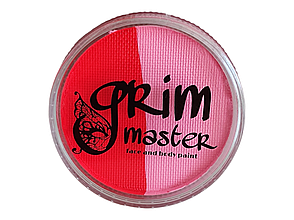Аквагрим GrimMaster Bicolor пастель неон Рожевий & неон Рожевий 32 g, фото 5