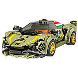 Конструктор Спортивна машина Lamborghini на 333 деталі, зелена, фото 2