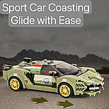 Конструктор Спортивна машина Lamborghini на 333 деталі, зелена, фото 5