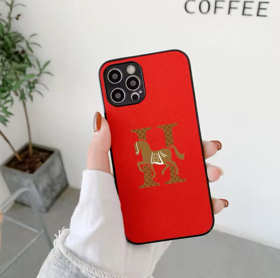 Чохол для IPhone 15 Pro шкіра+силікон Нerme...s червоний