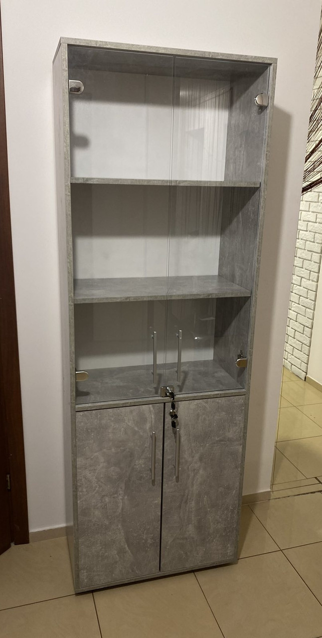 Шафа-вітрина. Шафа в салон 185*64*32 бетон, фото 1