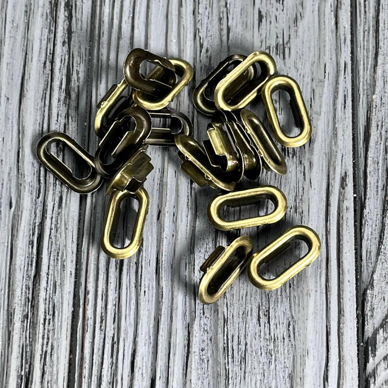 Люверс овальний 25 мм Антик (1000 шт./пач.), фото 1