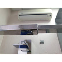 Душова перегородка Atlantis PF 71J CHROME 190х100 см хром скло прозоре 6 мм, фото 3