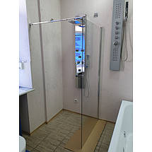 Душова перегородка Atlantis PF 71J CHROME 190х100 см хром скло прозоре 6 мм, фото 2