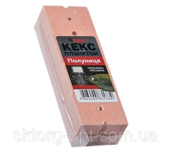 Кекс Планктон Fanatik Полуниця (4 шт. в пакованні) 240 гр