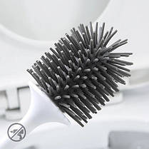 Силіконова щітка-йоржик Toilet Brush для миття унітаза 208787, фото 6