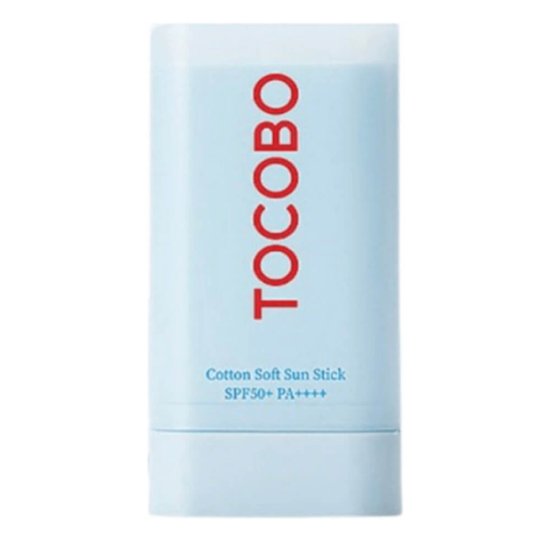 Зволожувальний сонцезахисний стик для обличчя з матовим ефектом Tocobo Cotton Soft Sun Stick SPF50 + PA++++, фото 1