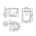 Унітаз підвісний Qtap Tern Ultra Quiet безобідковий з сидінням Soft-close WHITE QT17332303AW, фото 3