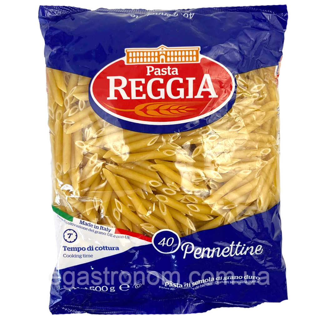 Макарони пера №40 Реджія Reggia pennettine 500g 24шт/ящ (Код: 00-00004755)