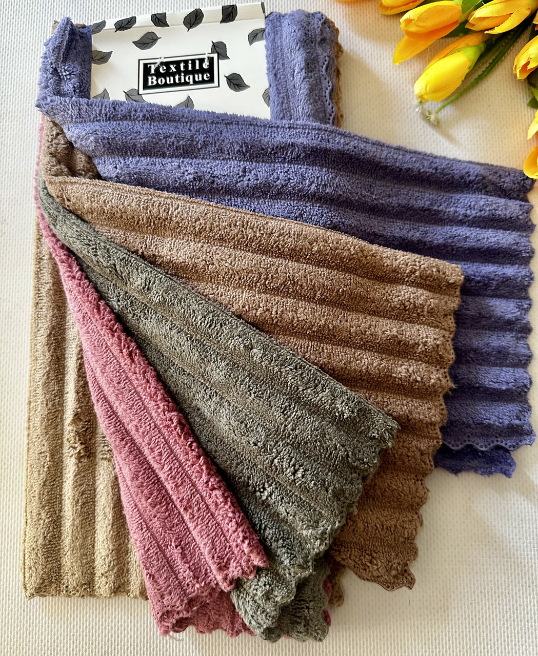 Кухонні серветки мікрофібра, розмір 35/35 в уп.5 шт.