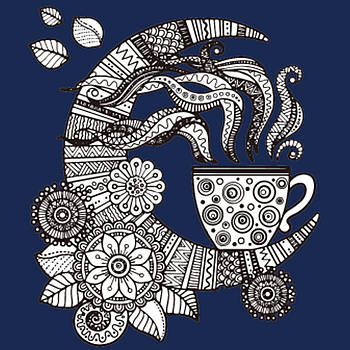 Набір для розпису-антистрес Strateg Заспокійливий напій 30х30 см Strateg (JCEE37108)