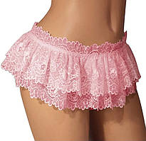 Еротична спідниця стрінги one size рожевий