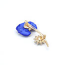 Брошка "Синя квітка", фото 5