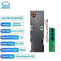 Плата BMS JK-PB1A16S10P(1А 8S-16S 100A LiFePo4 Li-Ion LTO)