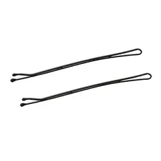 Невидимки для волосся рівні Tico Professional - Чорні (довжина 50 мм, вага 200 грам) (300516)