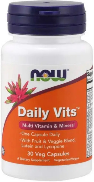 Мультивітамінний комплекс NOW Daily Vits 30 таб