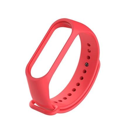 Ремінець силіконовий для фітнес браслета Mi Band 3/4 Red