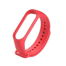 Ремінець силіконовий для фітнес браслета Mi Band 3/4 Red