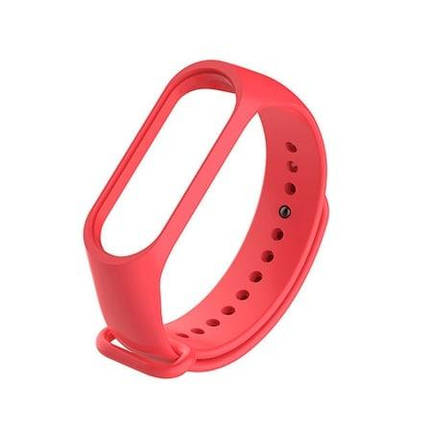 Ремінець силіконовий для фітнес браслета Mi Band 3/4 Red, фото 1