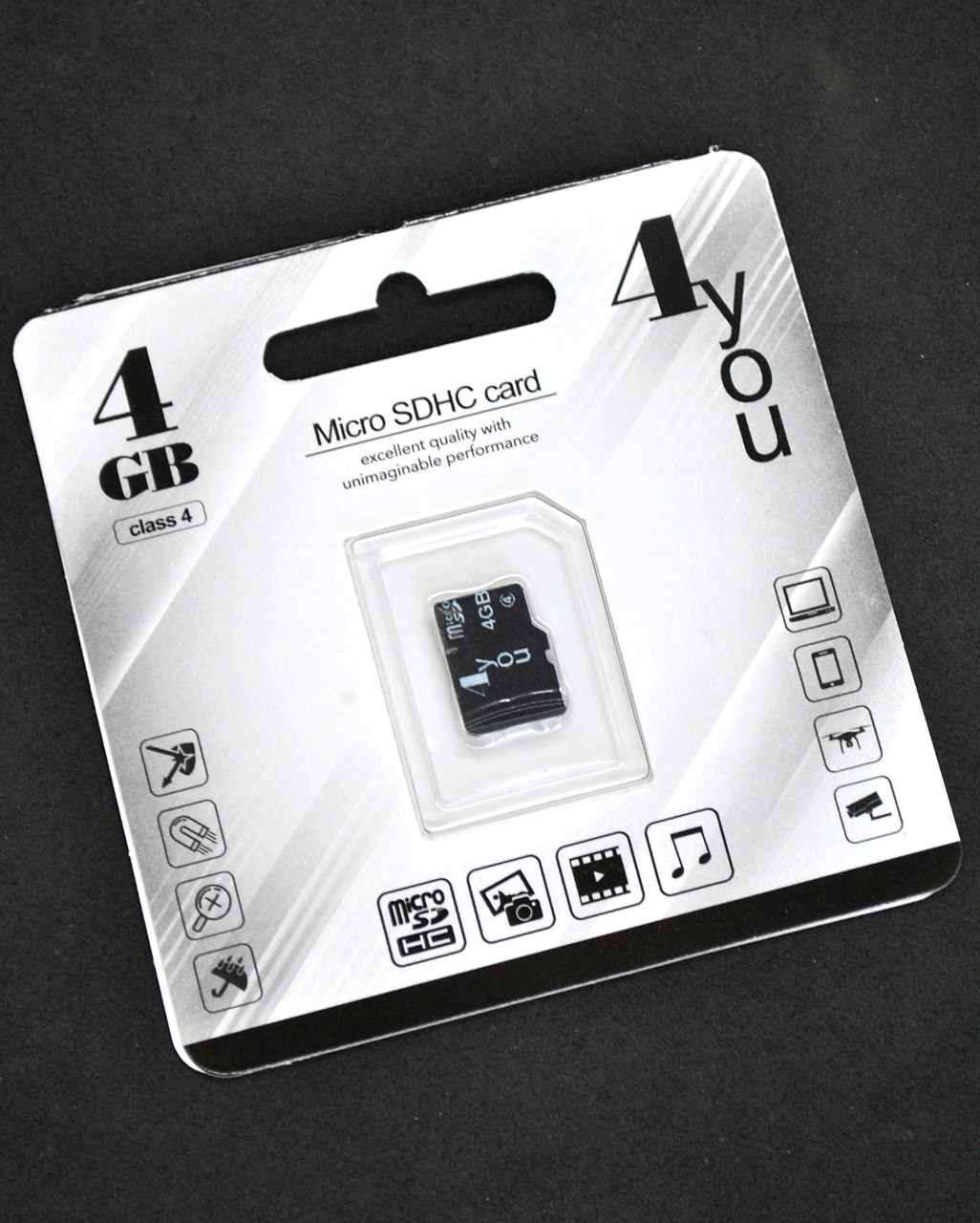 Карта пам'яті Micro SD 4Gb 4you Class 4 без адаптера