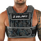 Жилет обтяжувач з регульованою вагою Zelart Weigth Vest 1-10кг для тренування витривалості, фото 7