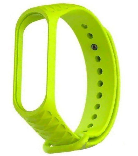 Ремінець для фітнес браслета Xiaomi mi band 3/4 Ромб Light Green
