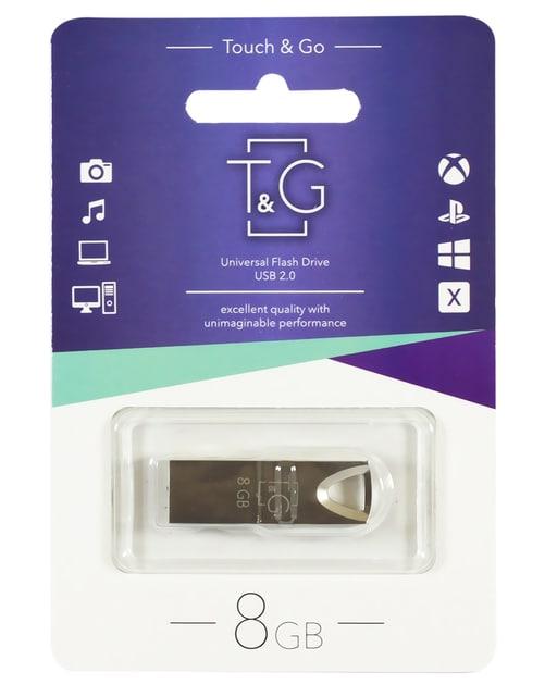 Флеш-накопичувач Usb 8Gb T & G 117 Metal series Silver, фото 1