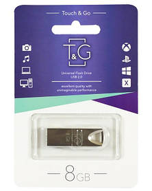 USB-накопичувач флешка на 8Gb T&G 117 Metal series Silver