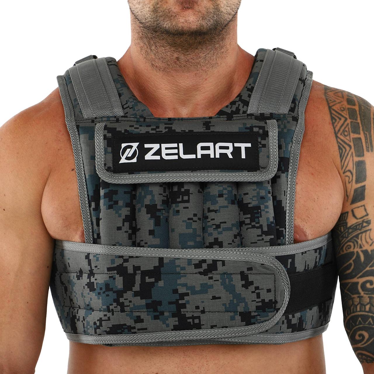 Регульований жилет-обважнювач Zelart Weigth Vest TA-7806-15 для тренування витривалості м'язів від 1.5 до 15кг.